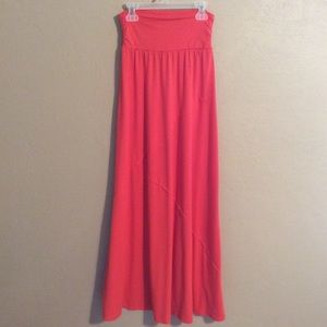 Coral Maxi Skirt S